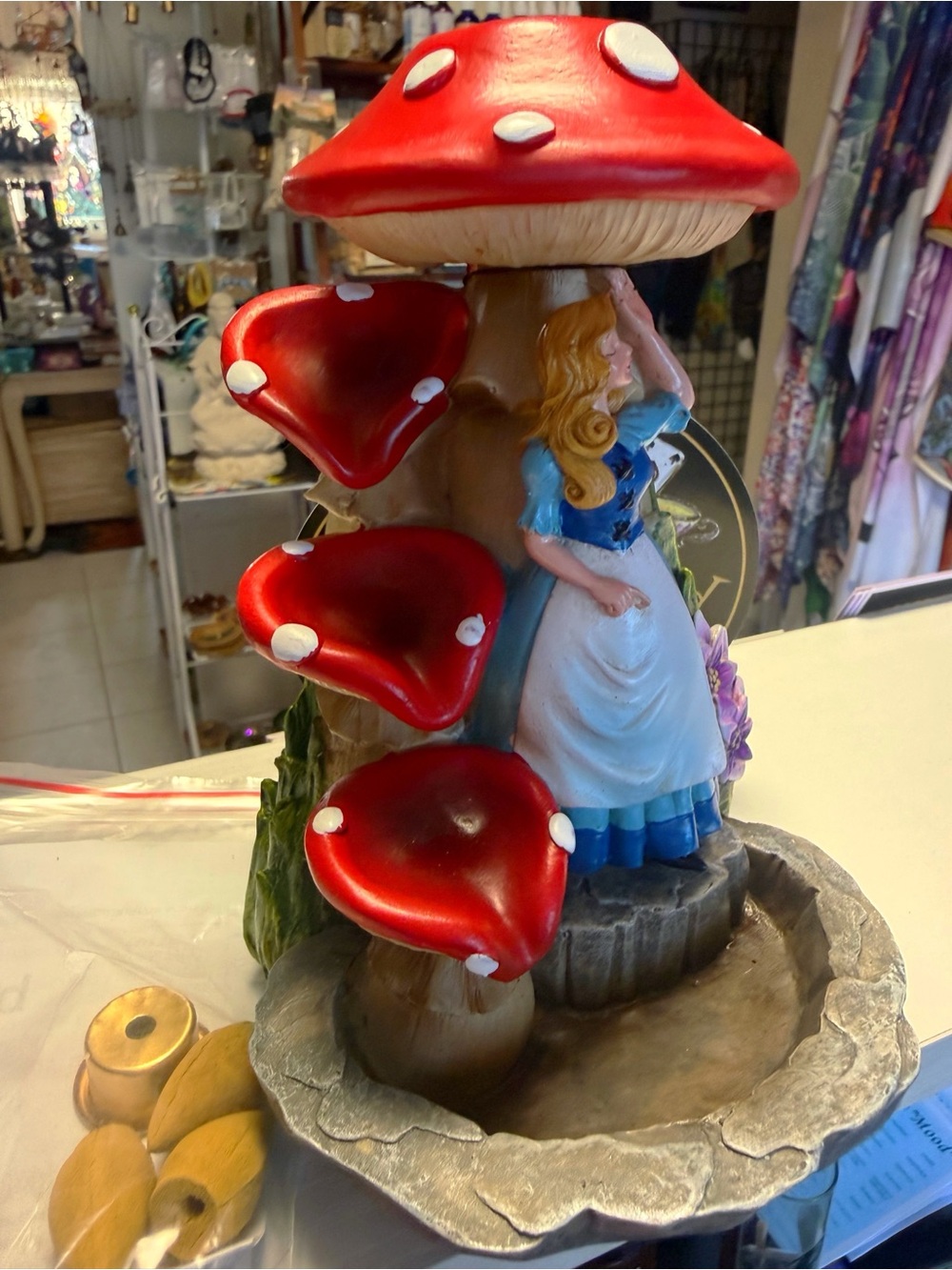 Alice in wonderland back flow incense burner